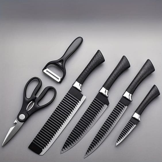 SET DE CUCHILLOS DE COCINA PREMIUN X 6 UNIDADES