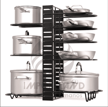Organizador Tapas Ollas X 8 Niveles