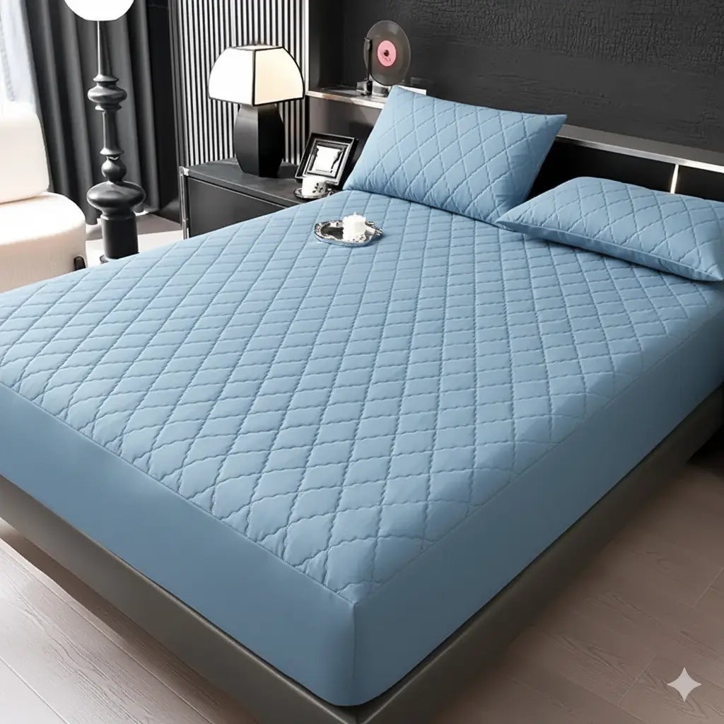 Protector Antifluido Premium + Fundas de Almohada GRATIS