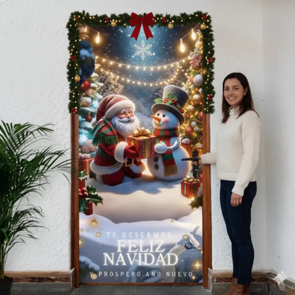 Funda Decorativa Navideña para Puerta